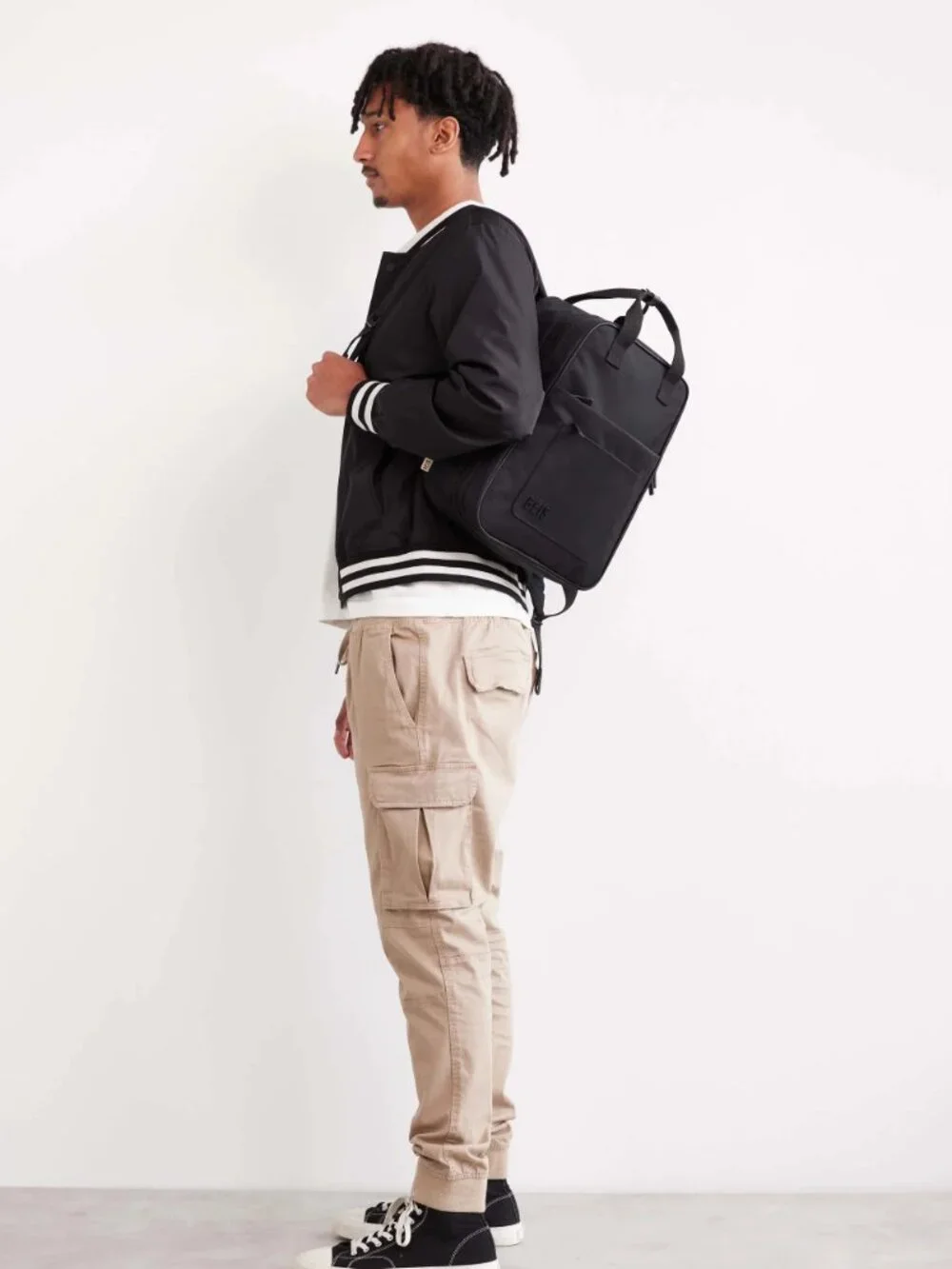 BÉIS The Expandable Backpack in Black NWT